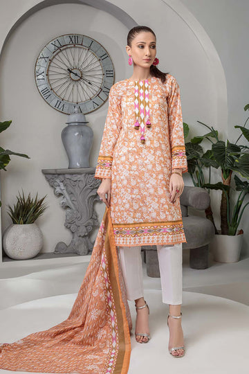 Bonanza Satrangi Rst222p03 Peach Eid Prints 2022 Online Shopping